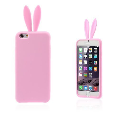 Rabbit Ears Vaaleanpunainen Iphone 6 Plus Suojakuori