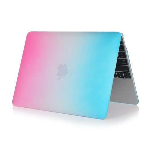 Rainbow Macbook 12-Inch Retina 2015 Suojakuoret Kuuma Pinkkiki / Sininen