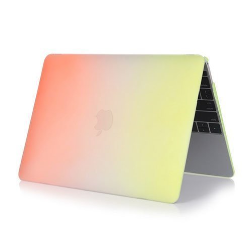 Rainbow Macbook 12-Inch Retina 2015 Suojakuoret Oranssi / Keltainen