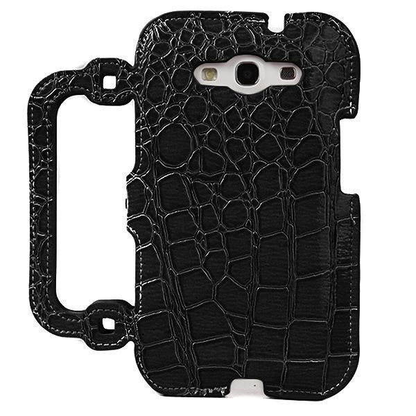 Raptor Purse Musta Samsung Galaxy S3 Nahkakotelo