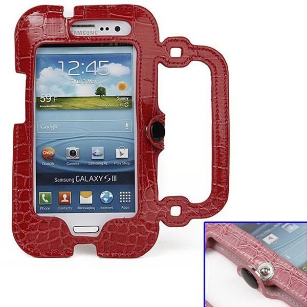 Raptor Purse Punainen Samsung Galaxy S3 Nahkakotelo