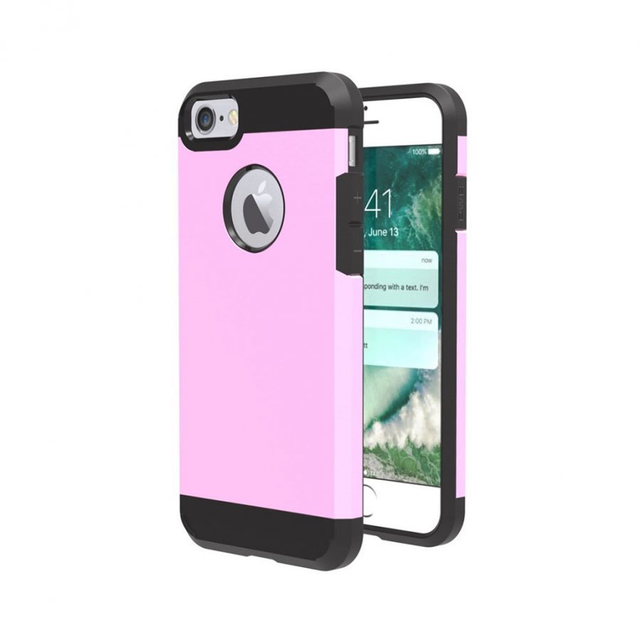 Rebild Iphone 7 Ohut Joustava Muovikuori Pinkki