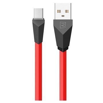 Remax Aliens USB 2.0 / MicroUSB Kaapeli Punainen / Musta