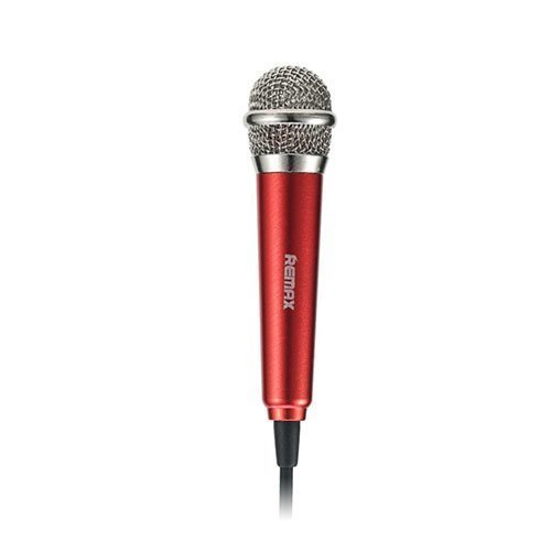 Remax Rmk-K01 Universaali Kädessä Pidettävä Karaoke Mikrofoni Punainen