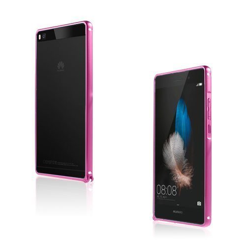 Remes Huawei Ascend P8 Metalli Suojus Kuuma Pinkki