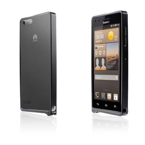 Remes Musta Huawei Ascend G6 Metallinen Bumper Suojakehys