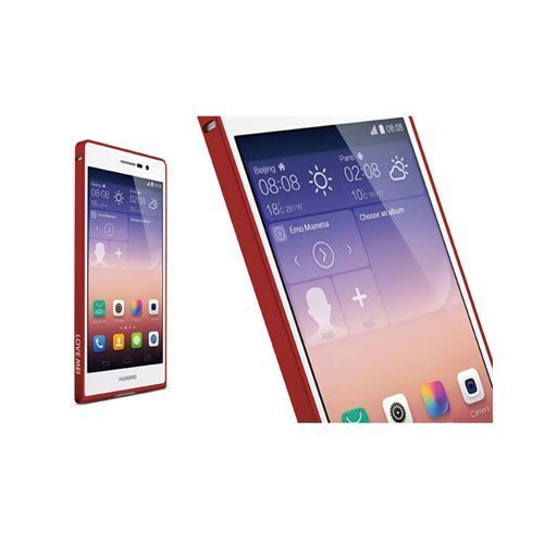 Remes Punainen Huawei Ascend P7 Metalli Bumper