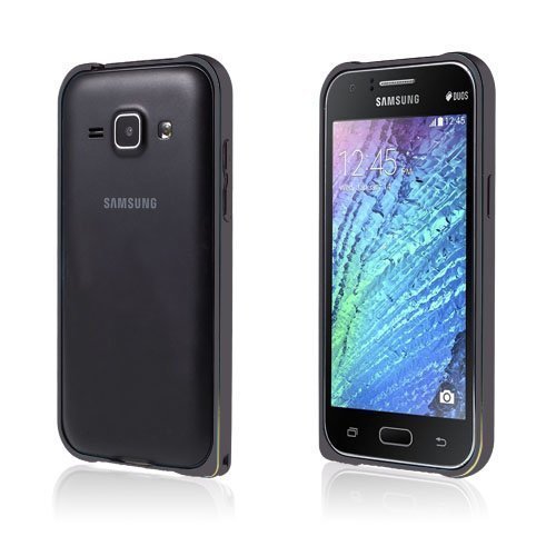 Remes Samsung Galaxy J1 Metal Suoja Musta