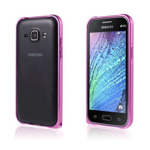 Remes Samsung Galaxy J1 Metal Suoja Pinkki