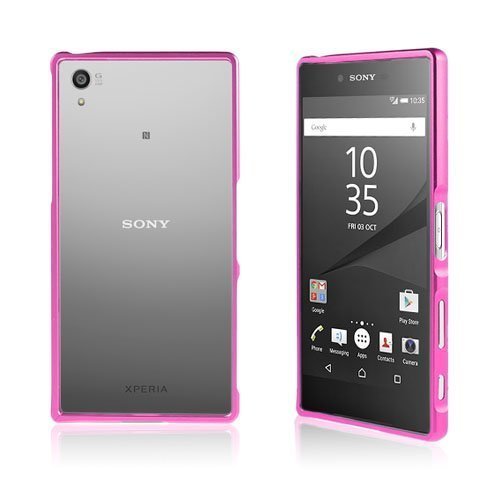 Remes Sony Xperia Z5 Premium Aluumiini Seos Suojus Kuuma Pinkki