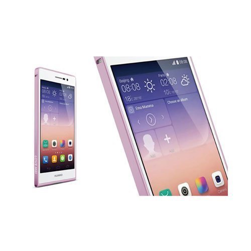 Remes Vaaleanpunainen Huawei Ascend P7 Metalli Bumper