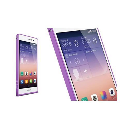 Remes Violetti Huawei Ascend P7 Metallili Bumper