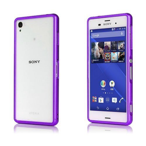 Remes Violetti Sony Xperia Z3 Metallinen Bumper Suojakehys