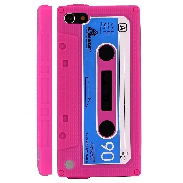 Retro Kasetti Kuuma Pinkki Ipod Touch 5 Suojakuori