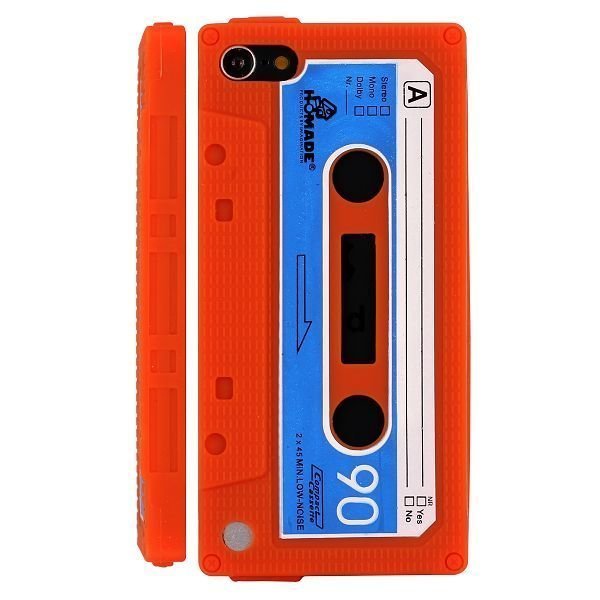 Retro Kasetti Oranssi Ipod Touch 5 Silikonikuori