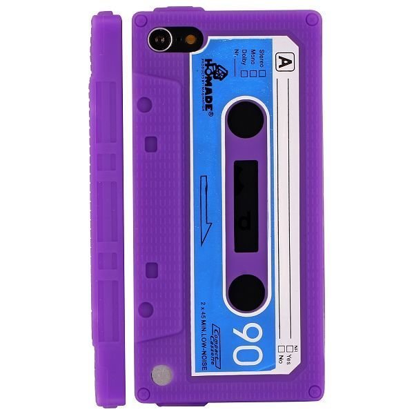 Retro Kasetti Violetti Ipod Touch 5 Silikonikuori