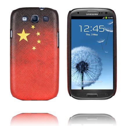 Retro Lippu Kiinan Lippu Samsung Galaxy S3 Suojakuori