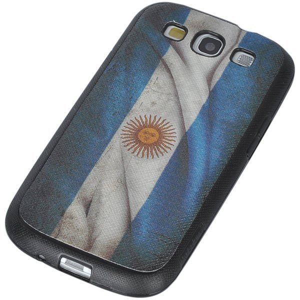 Retro Lippu Pysty Argentinan Lippu Samsung Galaxy S3 Silikonikuori