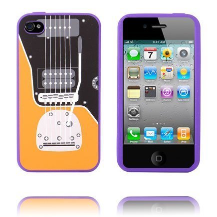 Rock Guitar Violetti Iphone 4 / 4s Suojakuori