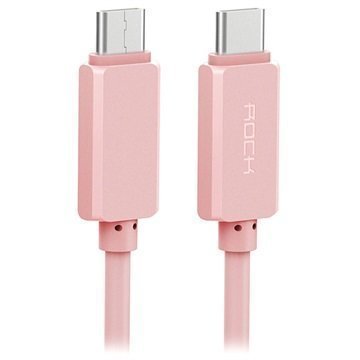 Rock USB 3.1 C-Tyyppi / USB 3.1 C-Tyyppi Kaapeli Pinkki