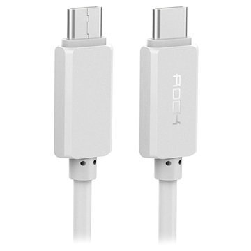 Rock USB 3.1 C-Tyyppi / USB 3.1 C-Tyyppi Kaapeli Valkoinen