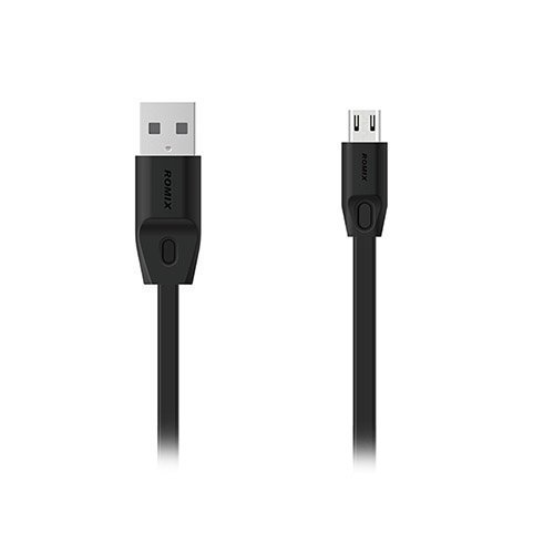 Romix Mikro Usb Kaapeli Android Älypuhelimille Musta