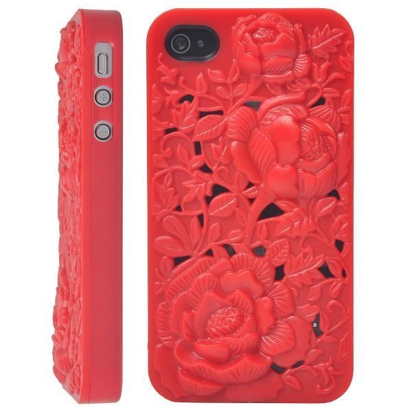 Rose Garden Punainen Iphone 4 / 4s Suojakuori