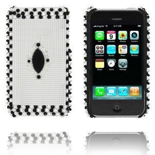 Royal Bling Hopea / Mustat Timantit Iphone 3g / 3gs Suojakuori