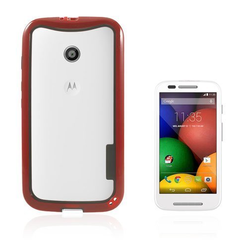 Runeberg Punainen Motorola Moto E Bumper Suojakehys