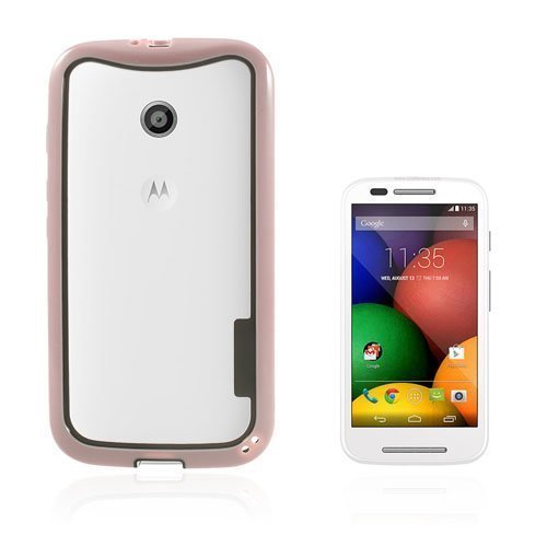 Runeberg Vaaleanpunainen Motorola Moto E Bumper Suojakehys