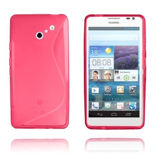 S-Line Kuuma Pinkki Huawei Ascend D2 Suojakuori