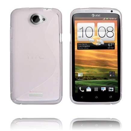 S-Line Läpikuultava Harmaa Htc One X Suojakuori