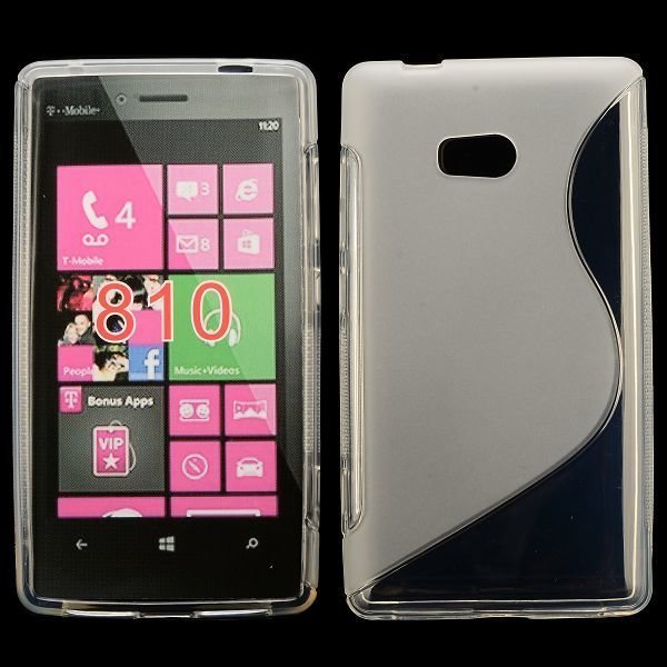 S-Line Läpikuultava Harmaa Nokia Lumia 810 Suojakuori