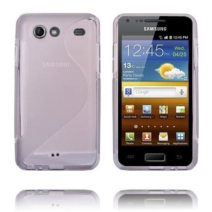 S-Line Läpikuultava Harmaa Samsung Galaxy S Advance Suojakuori