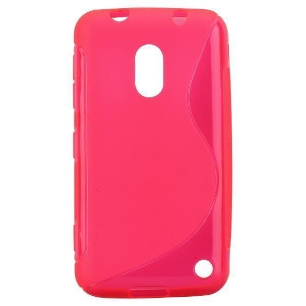 S-Line Läpikuultava Kuuma Pinkki Nokia Lumia 620 Suojakuori