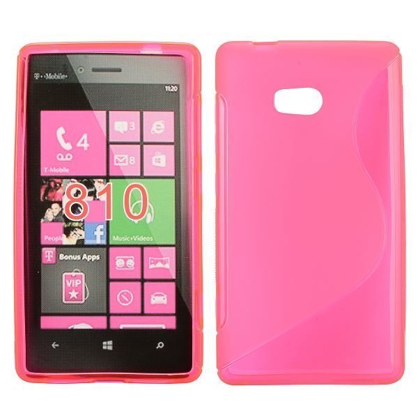 S-Line Läpikuultava Kuuma Pinkki Nokia Lumia 810 Suojakuori