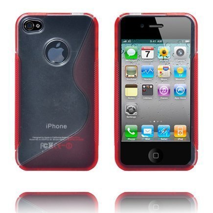 S-Line Läpikuultava Punainen Iphone 4s Suojakuori