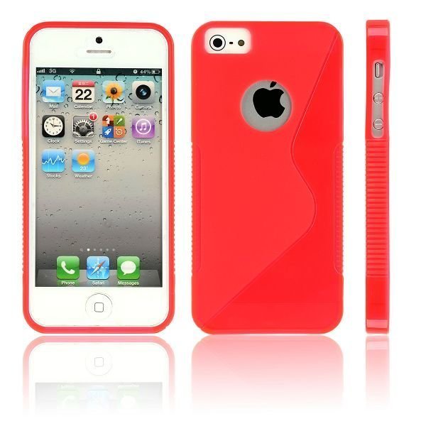 S-Line Läpikuultava Punainen Iphone 5 Suojakuori