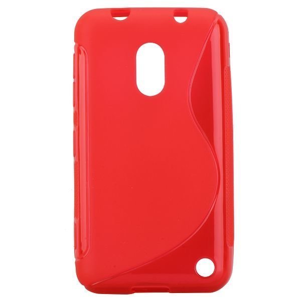 S-Line Läpikuultava Punainen Nokia Lumia 620 Suojakuori