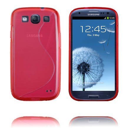 S-Line Läpikuultava Punainen Samsung Galaxy S3 Suojakuori