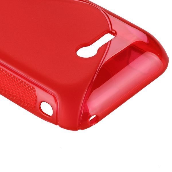 S-Line Läpikuultava Punainen Sony Xperia Tipo Suojakuori