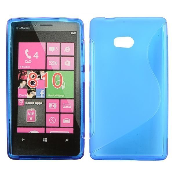 S-Line Läpikuultava Sininen Nokia Lumia 810 Suojakuori