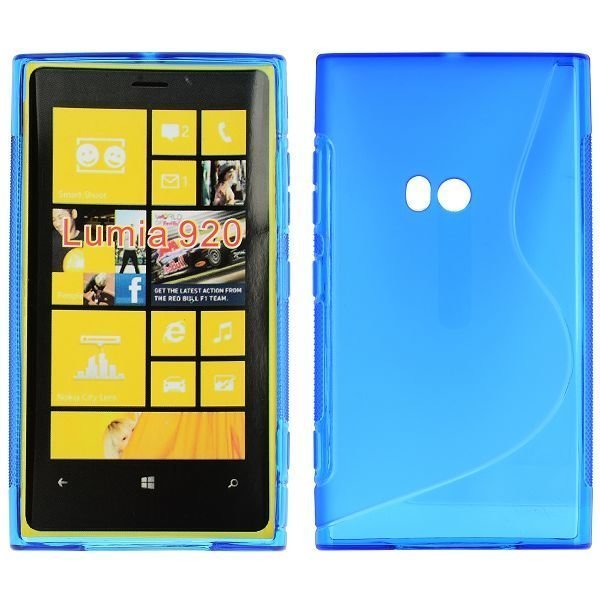 S-Line Läpikuultava Sininen Nokia Lumia 920 Suojakuori