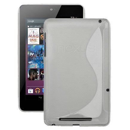 S-Line Läpikuultava Valkoinen Asus Google Nexus 7 Suojakuori