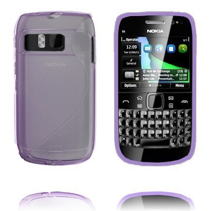 S-Line Läpikuultava Violetti Nokia E6 Suojakuori