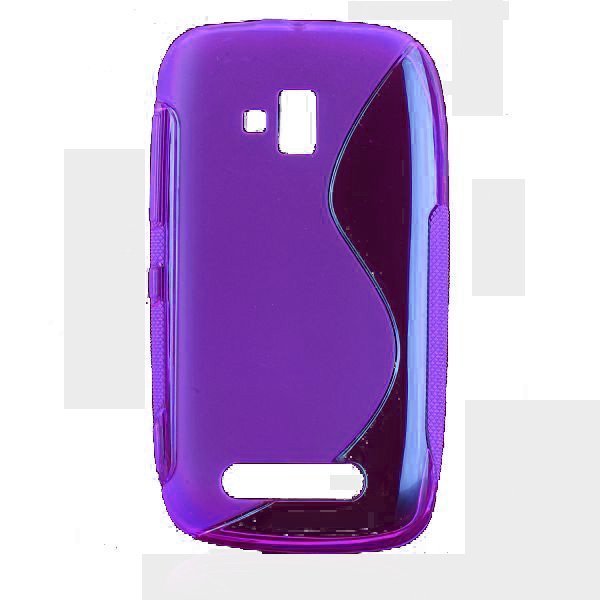S-Line Läpikuultava Violetti Nokia Lumia 610 Suojakuori