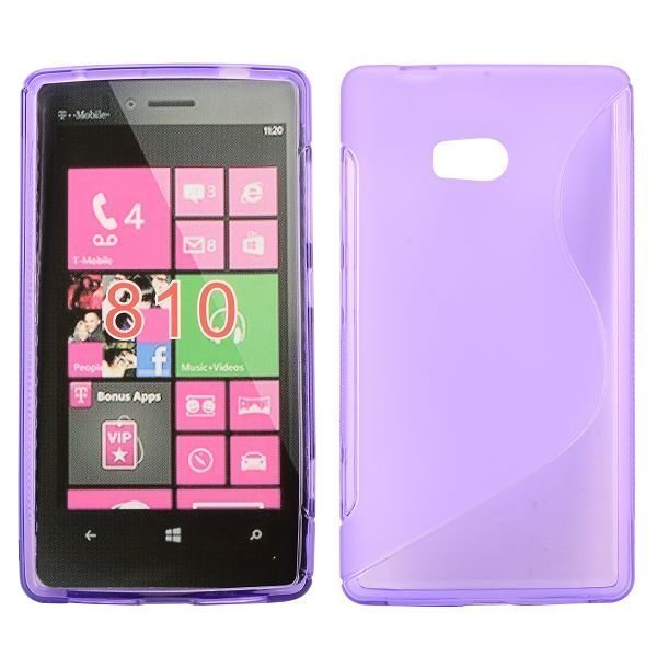 S-Line Läpikuultava Violetti Nokia Lumia 810 Suojakuori