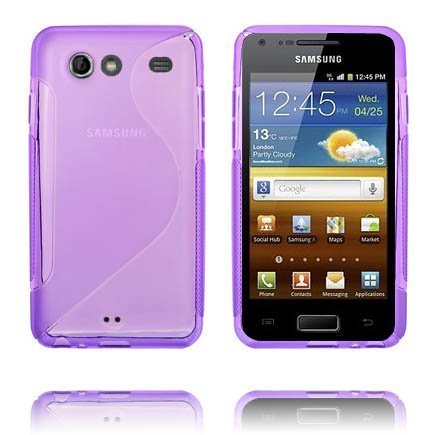 S-Line Läpikuultava Violetti Samsung Galaxy S Advance Suojakuori