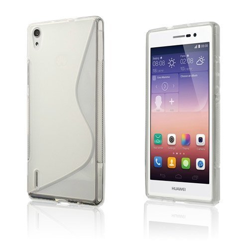 S-Line Läpinäkyvä Huawei Ascend P7 Suojakuori