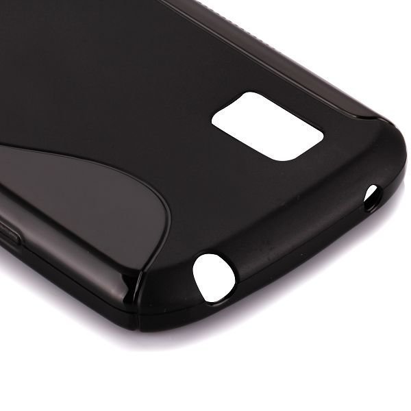S-Line Solid Musta Lg Google Nexus 4 Suojakuori